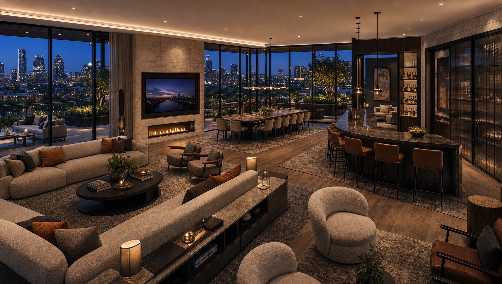 Concept rendering of the Founder Suite interior
